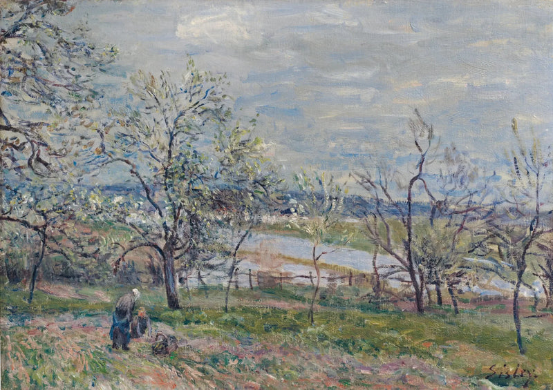 Wiosna w Veneux-Nadon - Alfred Sisley