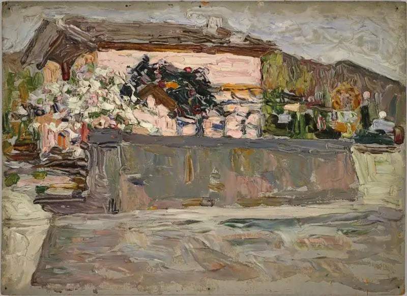 Wiosna, w okolicach Augsburga - Wasilij Kandinsky