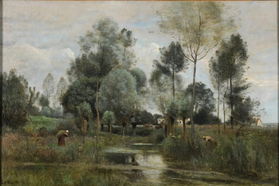 Wiosna. La Saulaie - Jean-Baptiste Camille Corot
