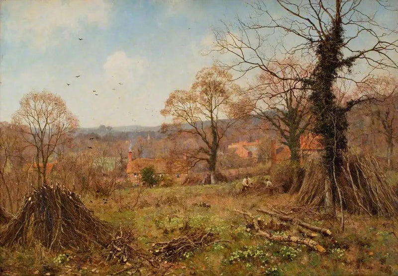Wiosna (Kąt wiosny to Primrose Brae) - Edward Wilkins Waite