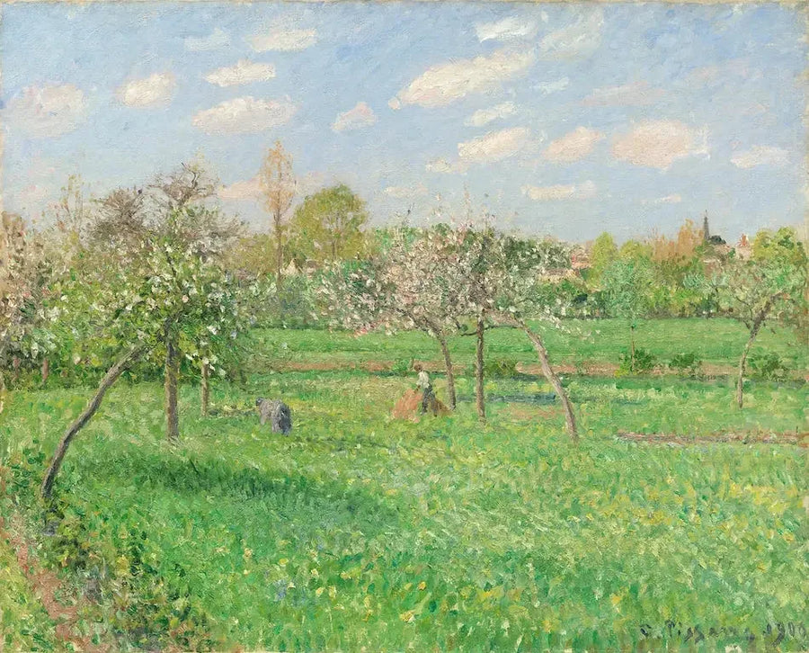 Wiosna, poranek, słońce, Éragny - Camille Pissarro