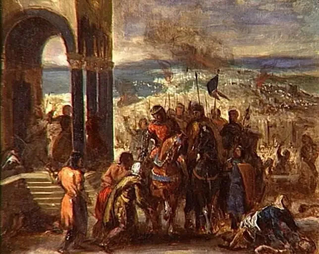 Zdobycie Konstantynopola przez krzyżowców - Eugène Delacroix