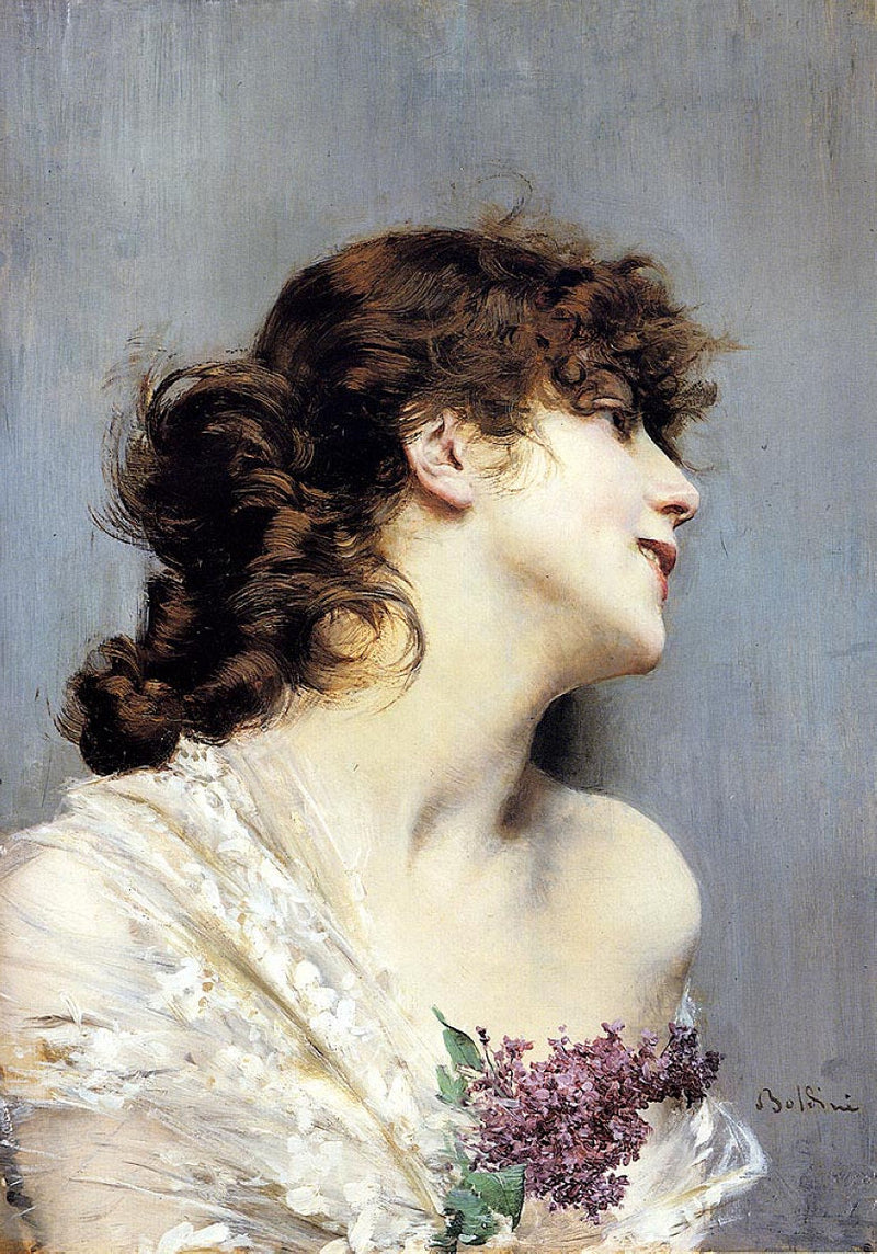Profil młodej kobiety - Giovanni Boldini