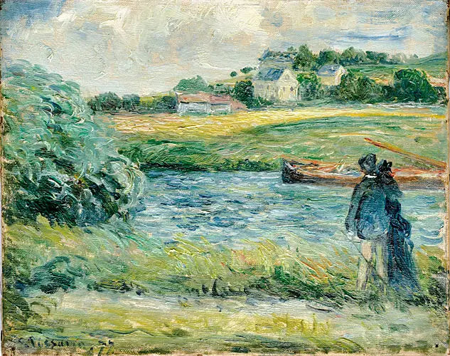 Spacer nad wodą, Pontoise - Camille Pissarro