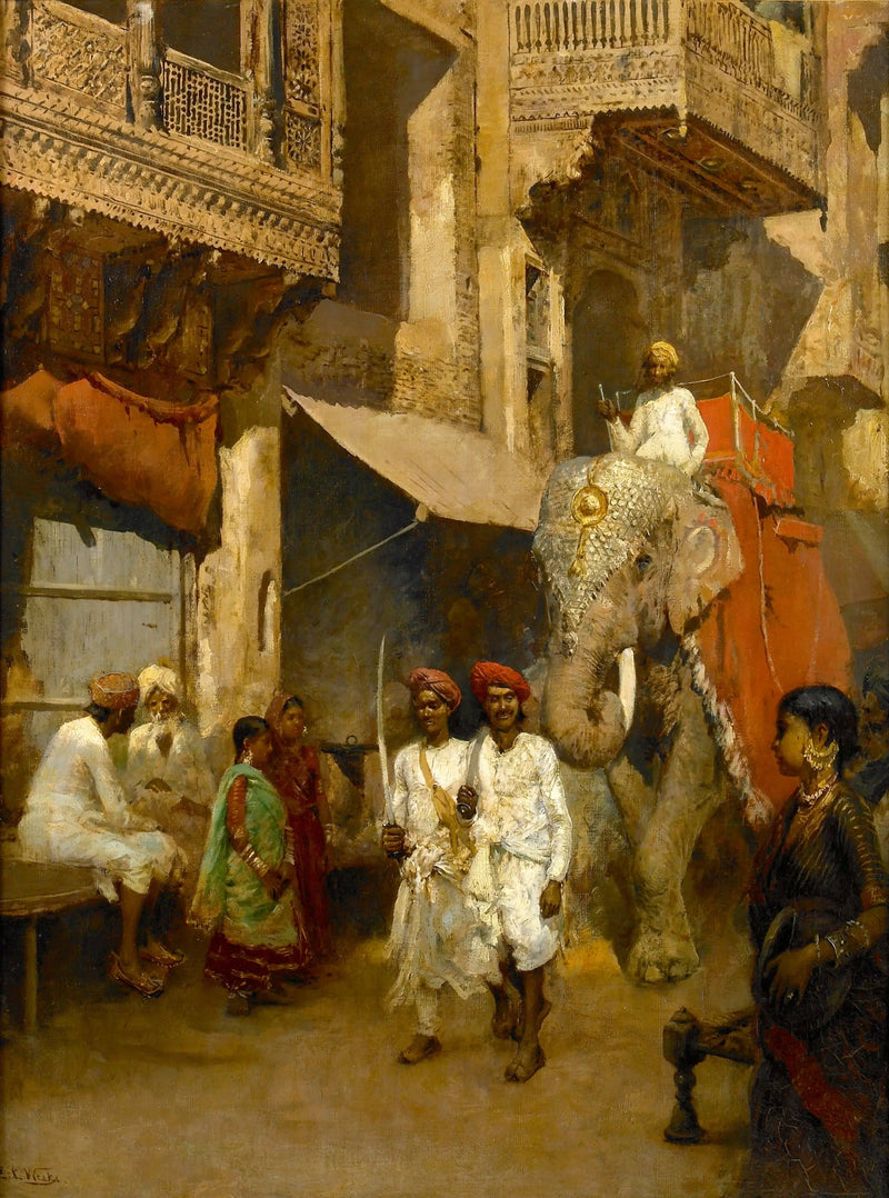 Spacer po indyjskiej ulicy - Edwin Lord Weeks