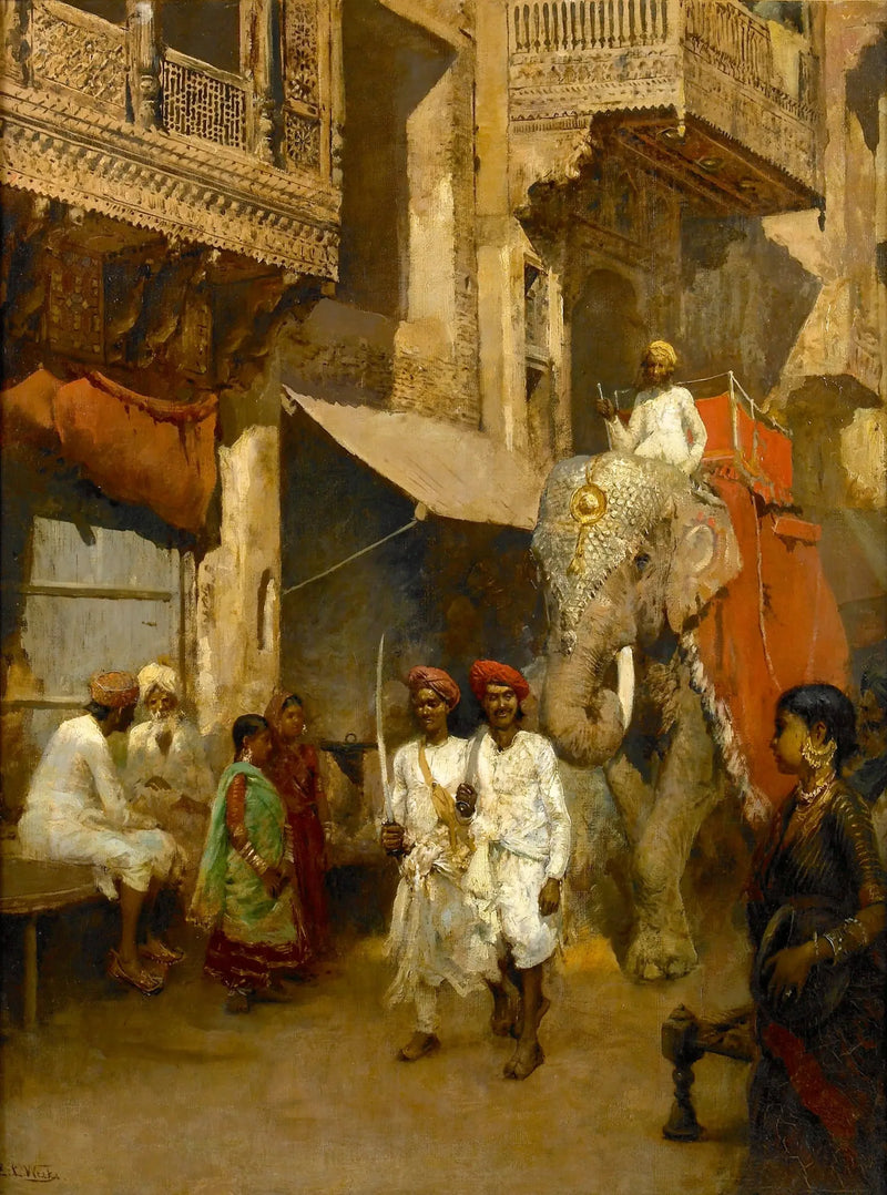 Spacer po indyjskiej ulicy - Edwin Lord Weeks