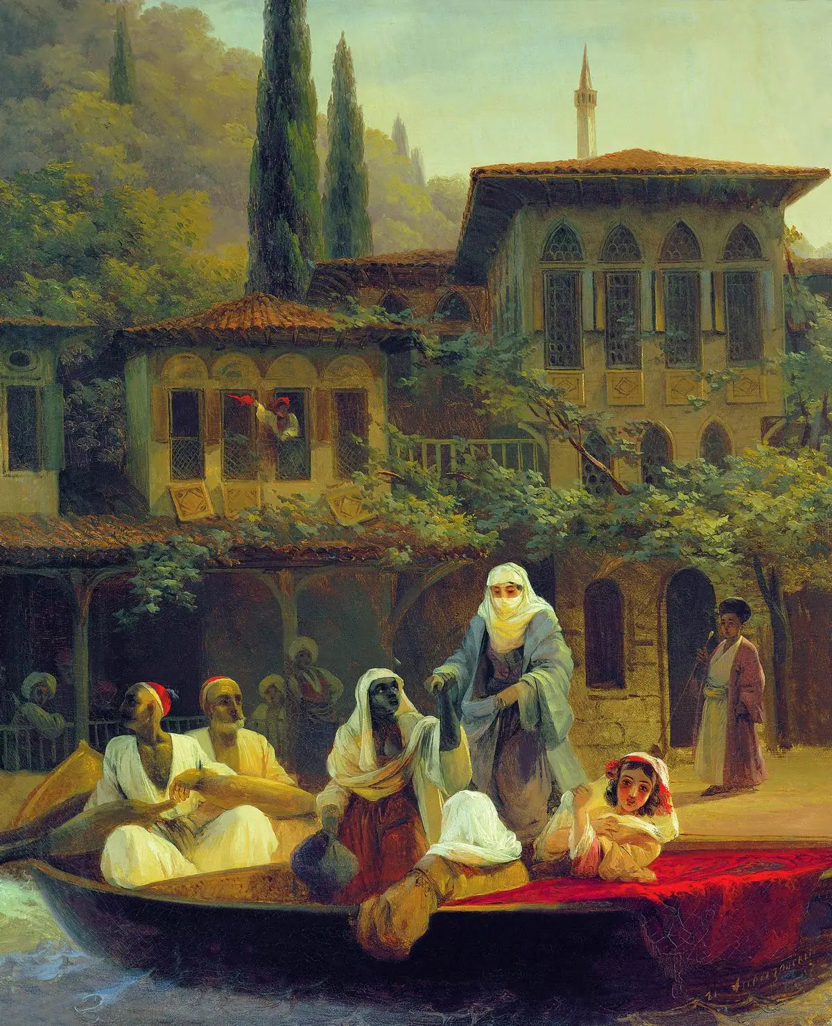 Promenade en bateau par Kumkapi à Constantinople - Ivan Aïvazovski - Alpha Reproduction