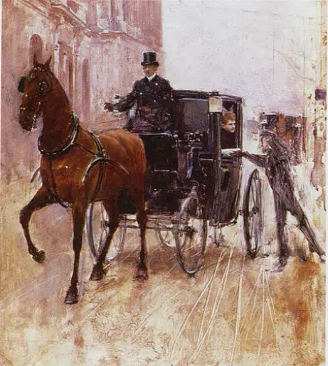 Przechadzka bryczką - Jean Béraud