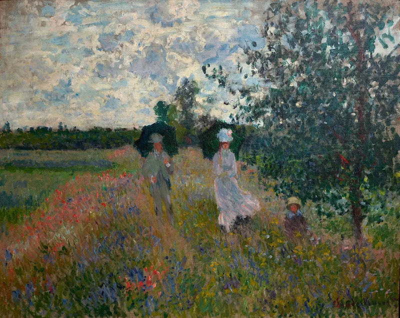 Na spacerze w pobliżu Argenteuil W379 a - Claude Monet