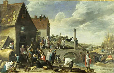 Przysłowia flamandzkie - David Teniers Młodszy