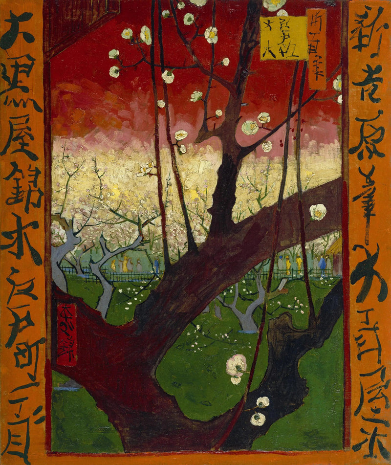 Śliwa kwitnąca, według Hiroshige - Vincent van Gogh