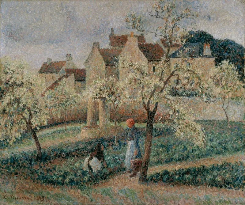 Kwitnące śliwy, Pontoise - Camille Pissarro