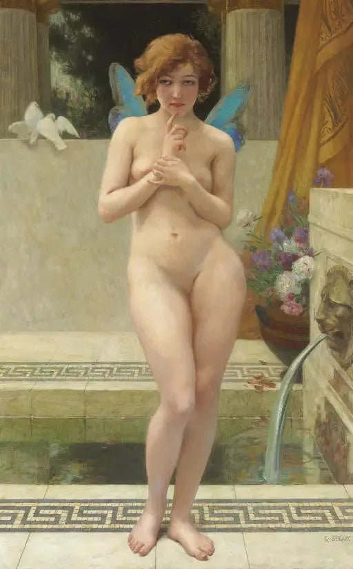 Psyché przy fontannie - Guillaume Seignac