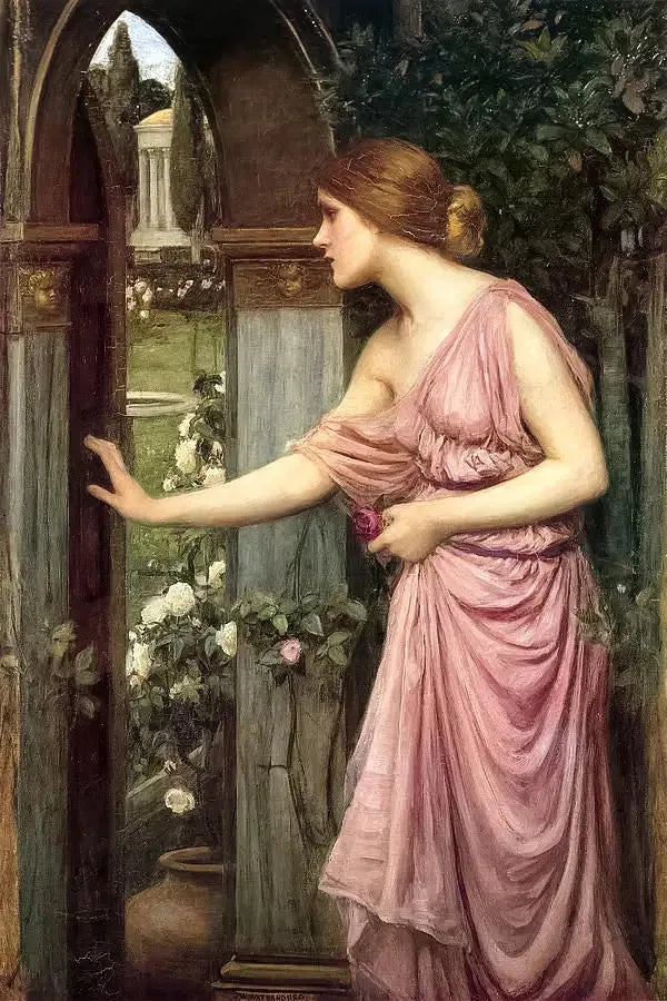 "Psyche wchodząca do ogrodu Kupida - John William Waterhouse"