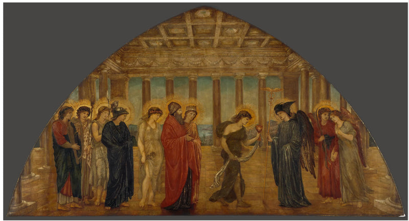 Psyché wchodząca przez bramy Olimpu - Edward Burne-Jones