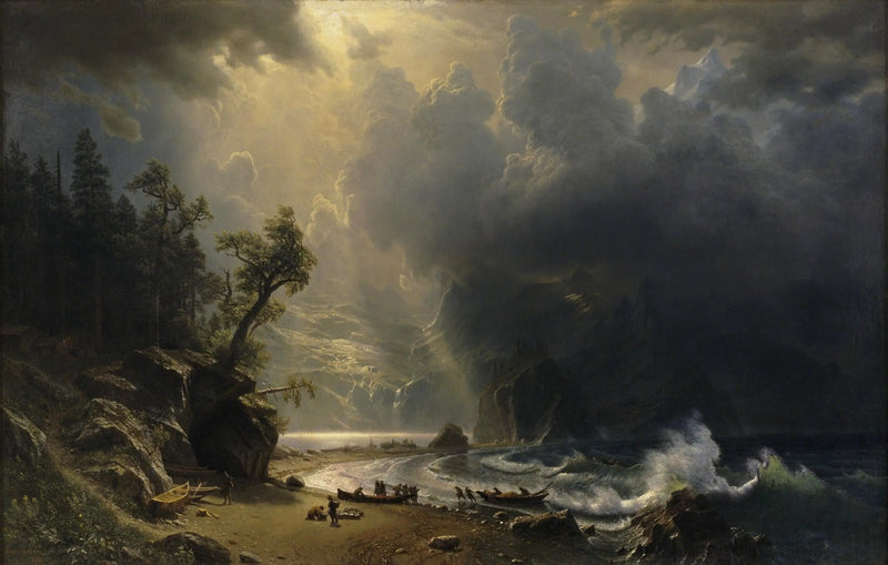 Puget Sound na wybrzeżu Pacyfiku - Albert Bierstadt