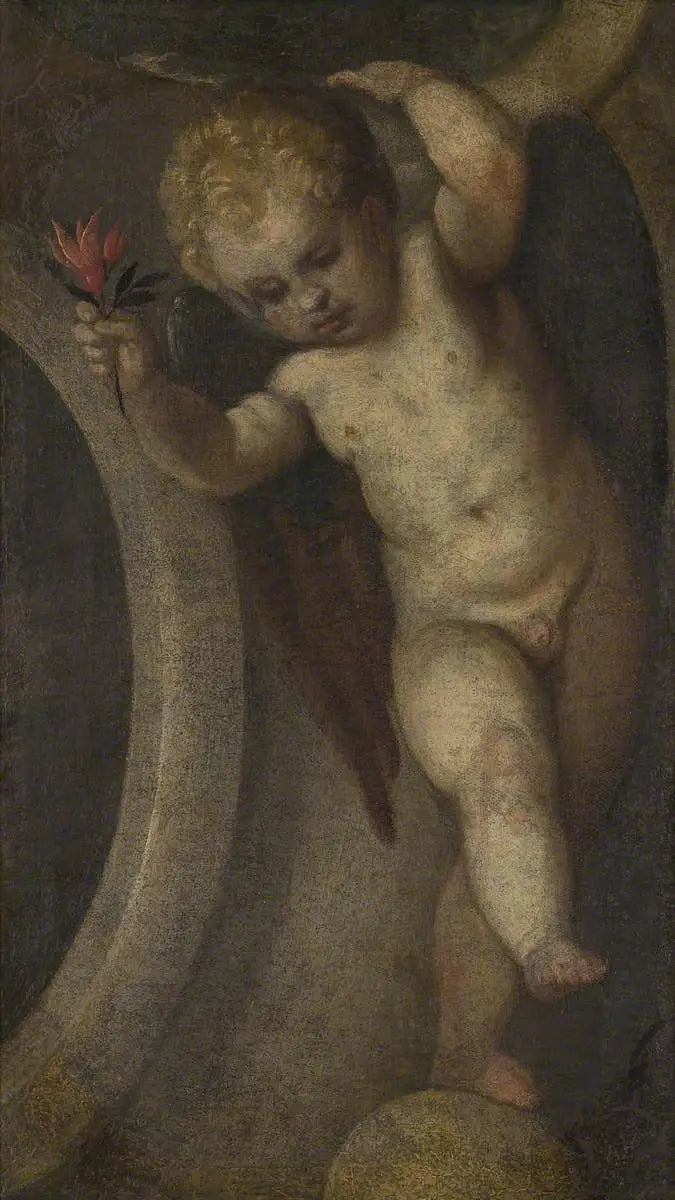 Putto z czerwonym kwiatem - Paul Véronèse