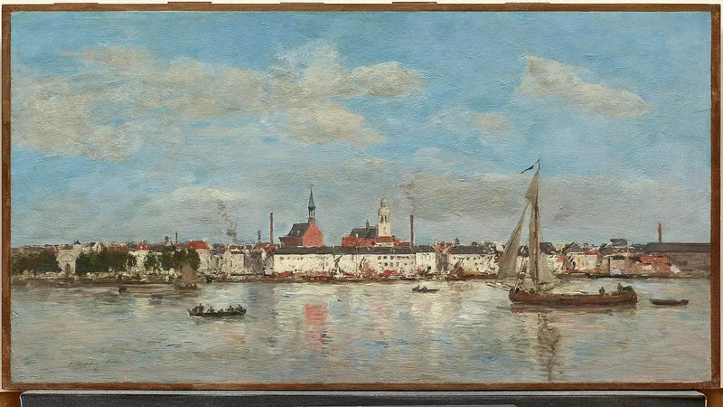 Nabrzeże w Antwerpii - Eugène Boudin