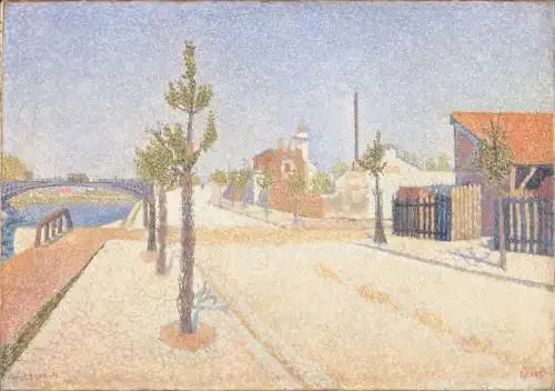 Quai de Clichy, słońce - Paul Signac