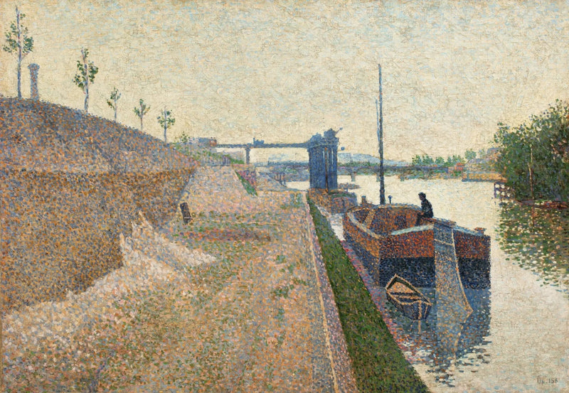 Quai de Clichy. Szary czas - Paul Signac
