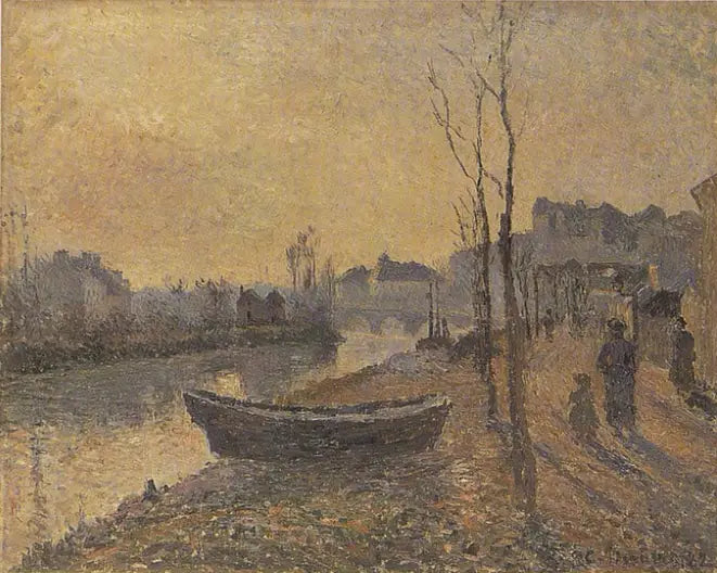 Quai du Pothuis, brzegi Oise - Camille Pissarro