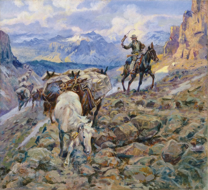 Kiedy mule noszą diamenty - Charles Marion Russell