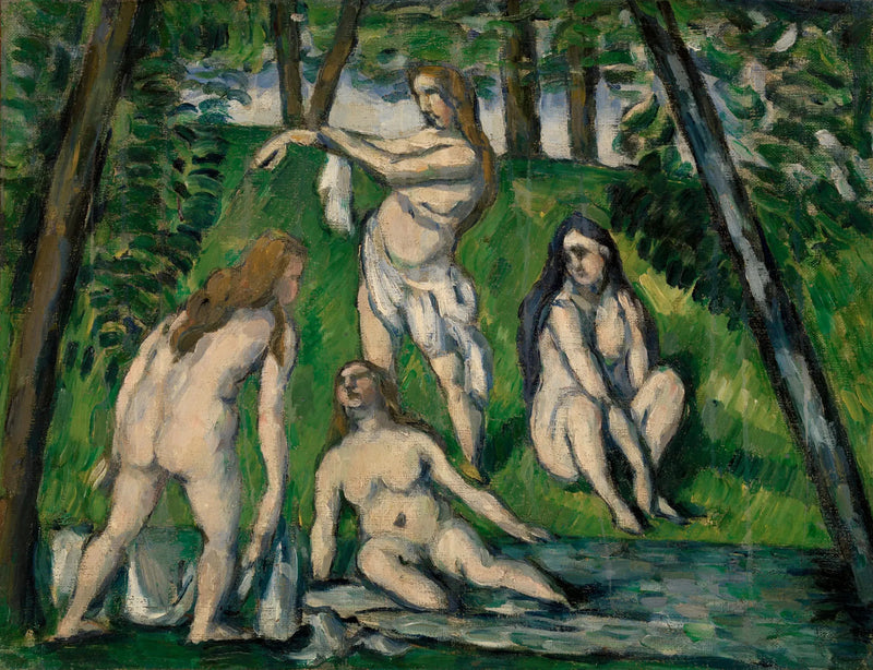 Cztery kąpiące się - Paul Cézanne