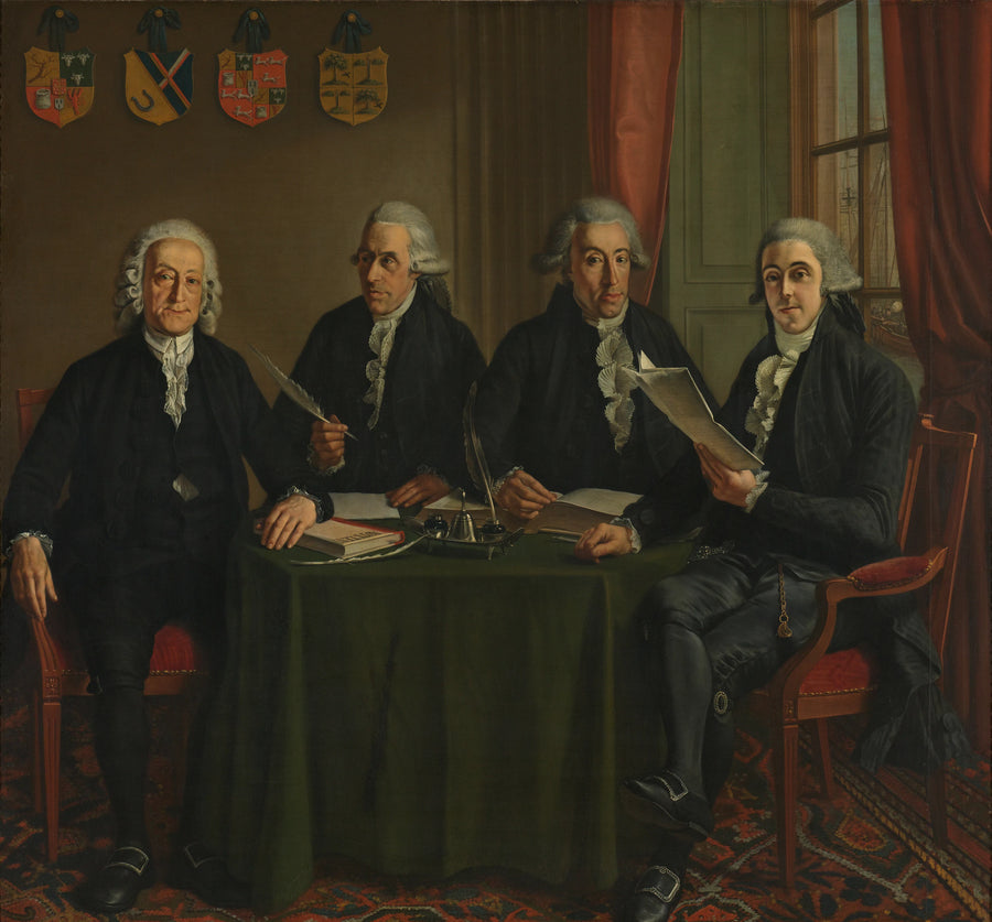 Les quatre commissaires en chef des Wallons à Amsterdam - Wybrand Hendriks