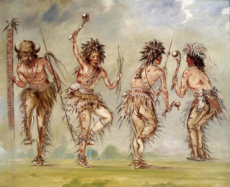 Czterech tancerzy - George Catlin