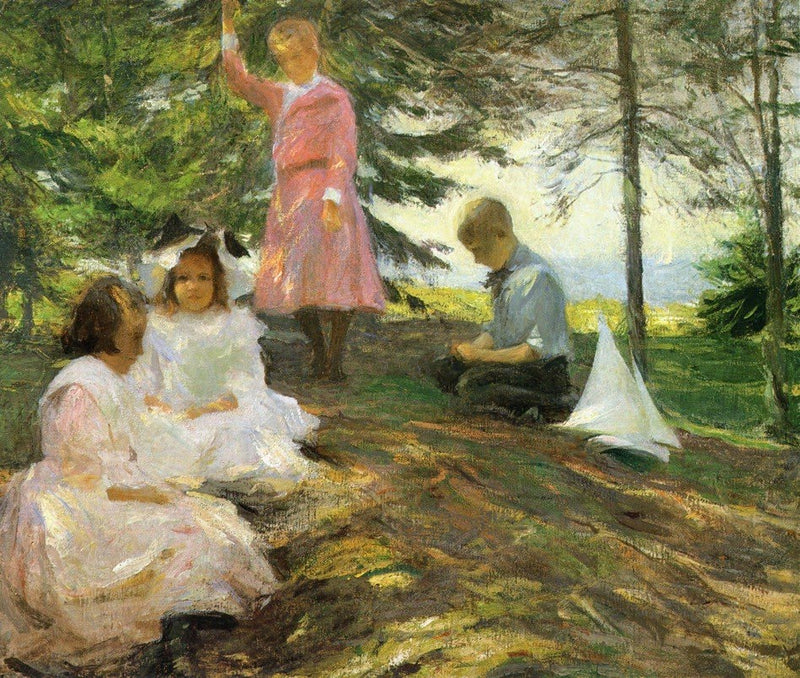 Cztery dzieci w North Haven - Frank Weston Benson