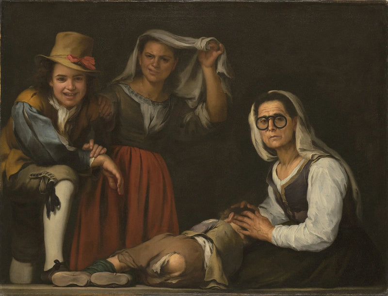 Cztery postacie na schodach - Bartolomé Esteban Murillo