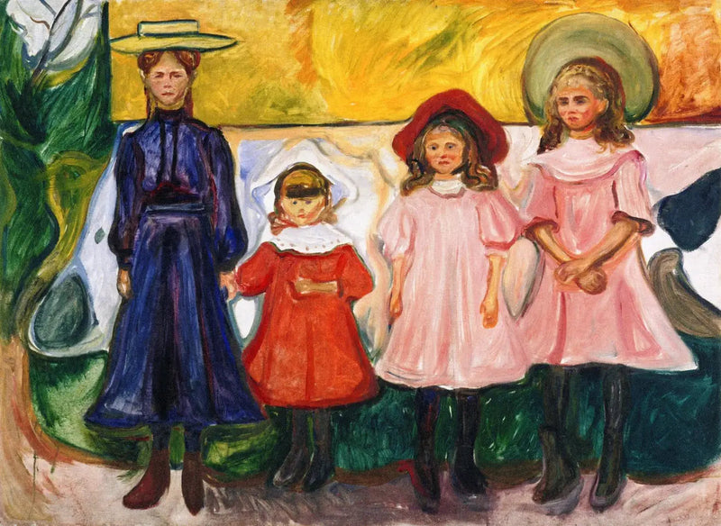 Cztery dziewczyny w Åsgårdstrand - Edvard Munch