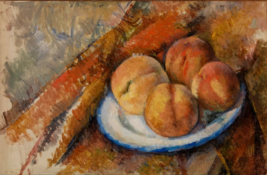 Cztery brzoskwinie na talerzu - Paul Cézanne