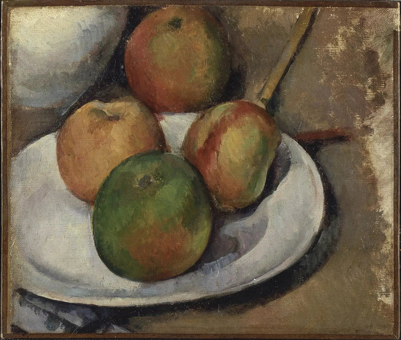 Cztery jabłka i nóż - Paul Cézanne