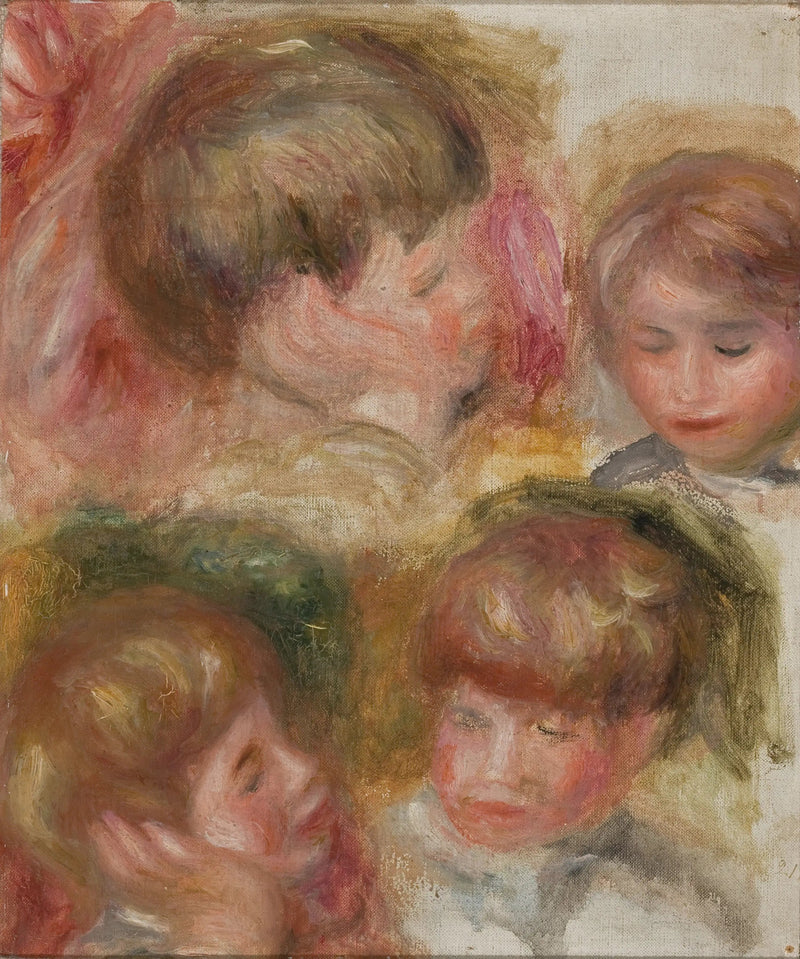 Cztery głowy - Pierre-Auguste Renoir