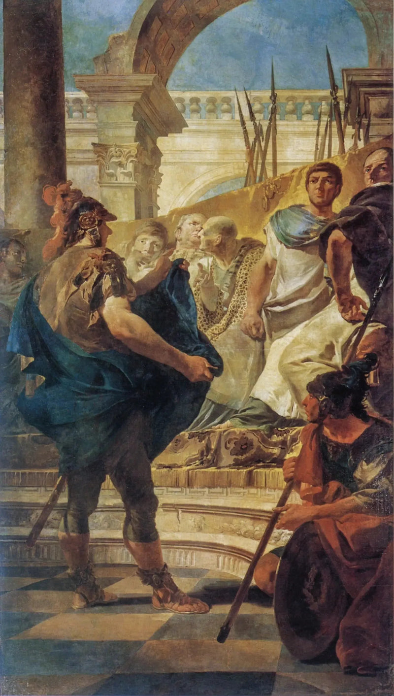 Quintus Fabius Maximus przed Senatem Kartaginy - Giovanni Battista Tiepolo