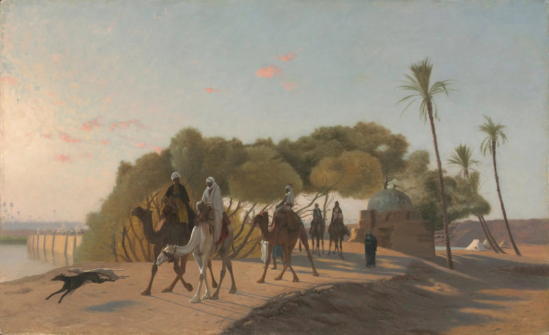 Opuszczenie oazy - Jean-Léon Gérôme