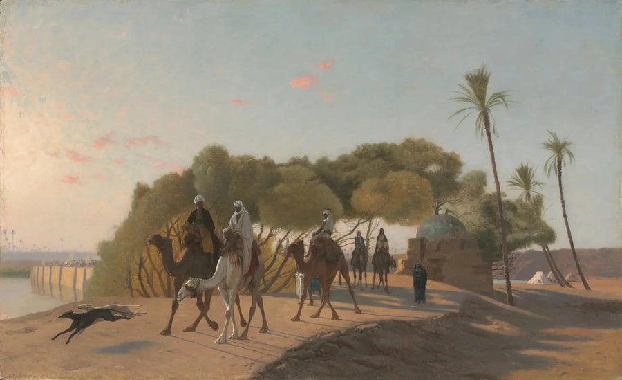 Opuszczenie oazy - Jean-Léon Gérôme