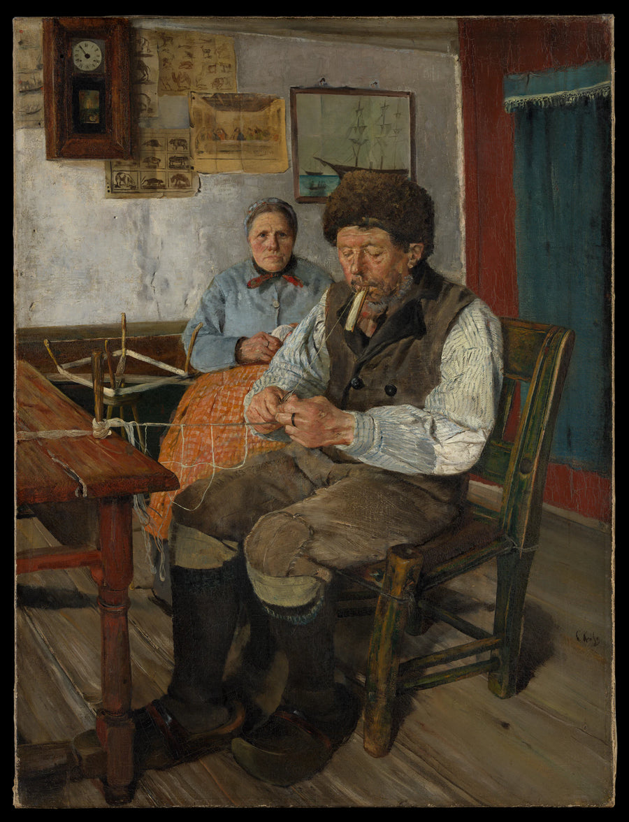 Le raccommodeur de filets - Christian Krohg