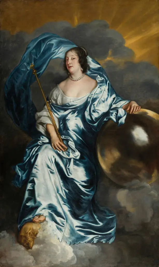 Rachel de Ruvigny, hrabina Southampton, w roli Fortuna - Antoine van Dyck