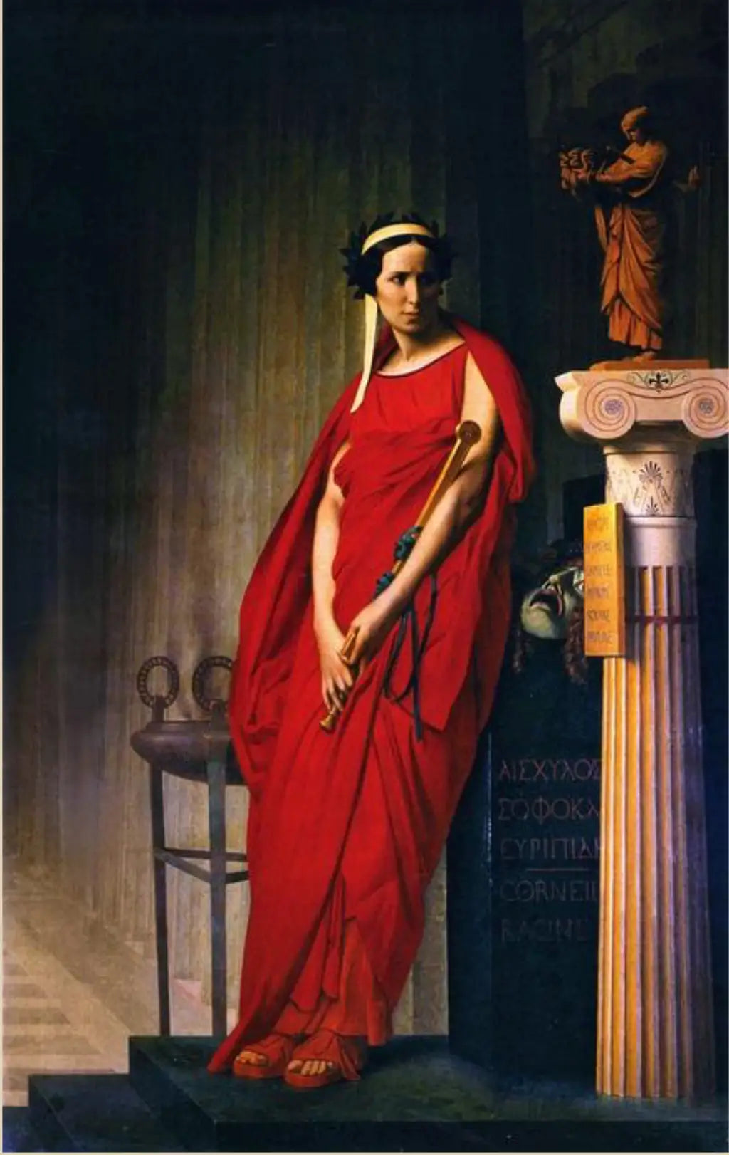 Rachel, « La Tragédie » - Jean-Léon Gérôme image 1 reproduction de peinture à l’huile