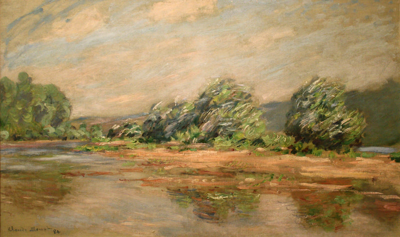 Podmuch wiatru, Sekwana w Port-Villez W1264 - Claude Monet