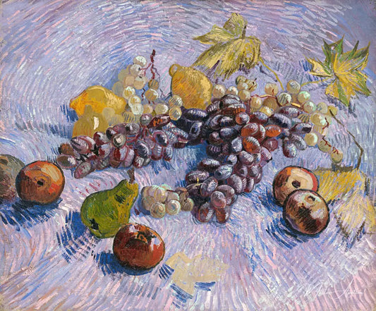 Raisins, citrons, poires, pommes - Van Gogh - Reproductions de tableaux et peintures haut de gamme