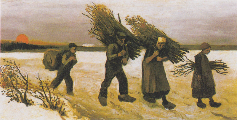 Zbieracz drewna na śniegu - Vincent van Gogh