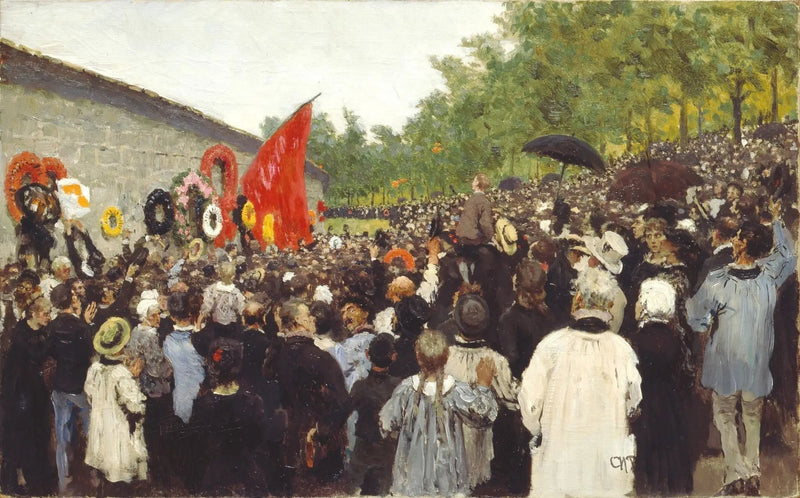Zgromadzenie na Père Lachaise na pamiątkę ofiar Komuny - Ilya Repin