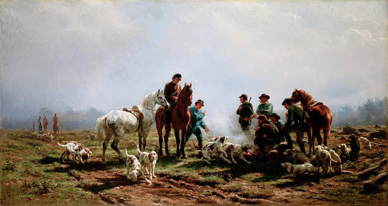 Zgromadzenie na polowaniu - Rosa Bonheur