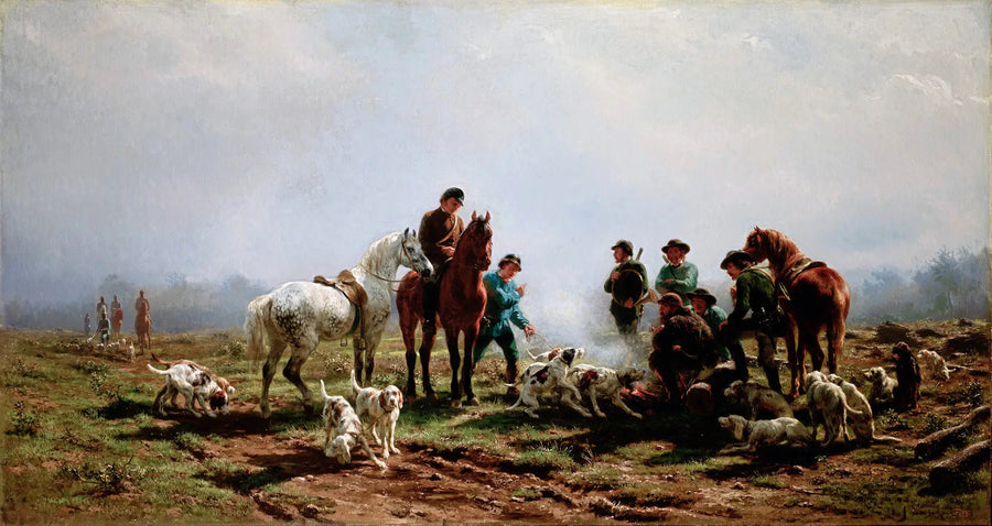 Zgromadzenie na polowaniu - Rosa Bonheur