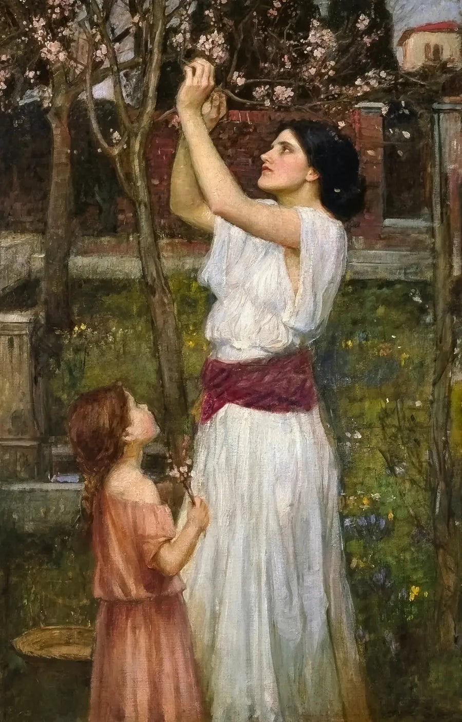 Zbieranie kwiatów migdałowca - John William Waterhouse