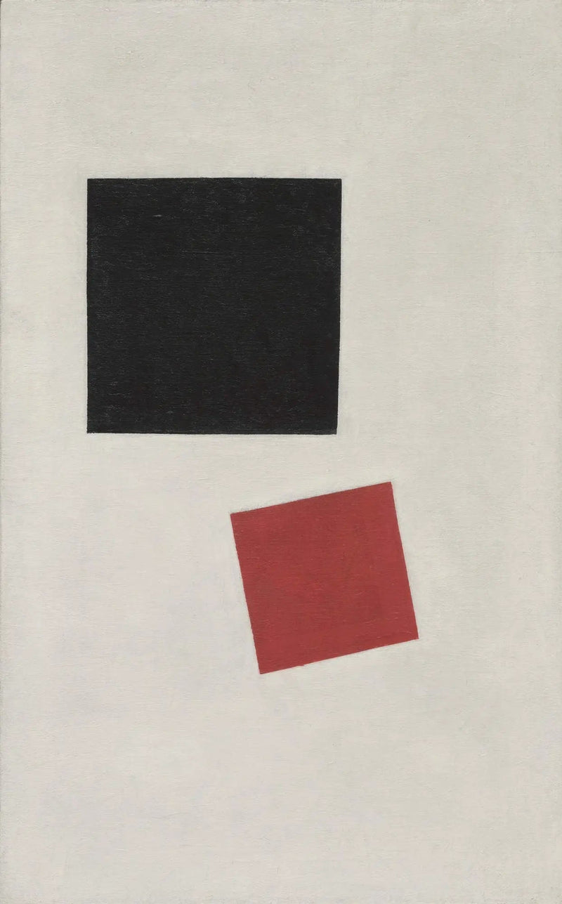 Realizm malarski chłopca z plecakiem - Masowe kolory w czwartej wymiarze - Kazimir Malevich