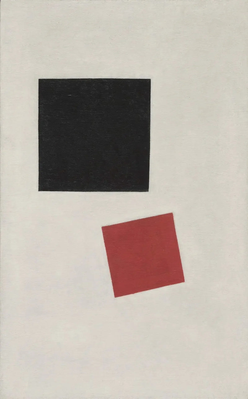 Realizm malarski chłopca z plecakiem - Masowe kolory w czwartej wymiarze - Kazimir Malevich